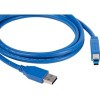 Кабель Kramer Electronics USB-A - USB-B C-USB3/AB-6 (1.8 м, синий)