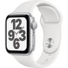 Умные часы Apple Watch SE 40 мм (алюминий серебристый/белый спортивный)